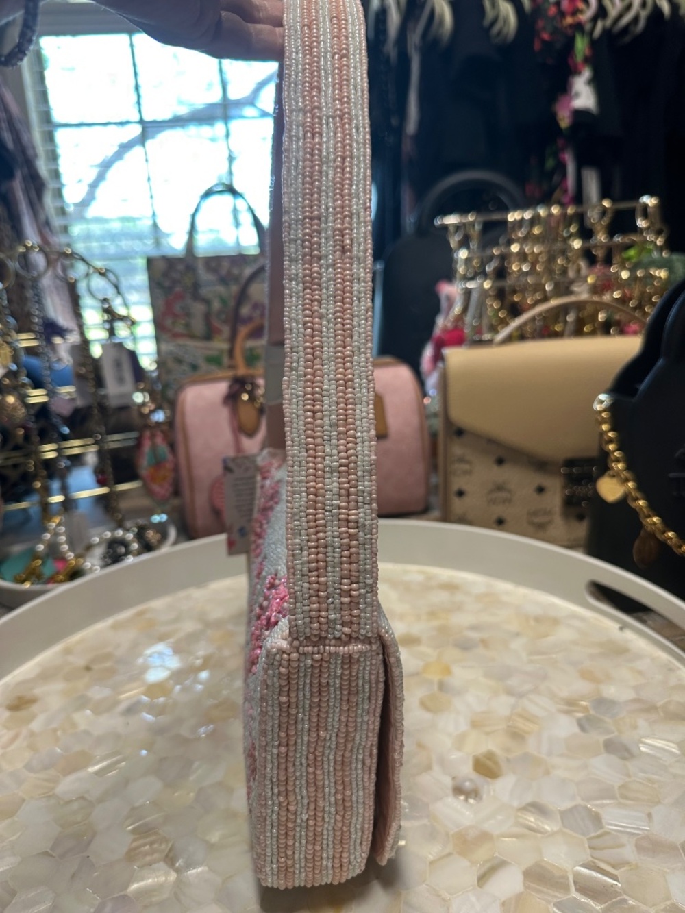 NWT! Viral Beaded Ballerina Bag Beautiful! - Picture 6 of 8